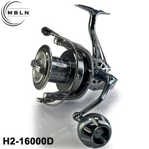 Máy Câu Quay MBLN 16000 Cuộn Dây Nhôm Nhẹ Tỉ Số Truyền 4.1:1 7+1 Vòng Bi Chống Ăn Mòn Quăng Xa.
