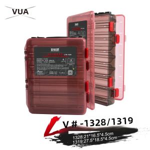 Hộp Đựng Mồi Câu Cá Hai Mặt Kingdom 10/14 Ngăn Hộp Đựng Đồ Bằng Nhựa Cường Độ Cao Cho Phụ Kiện Câu Cá