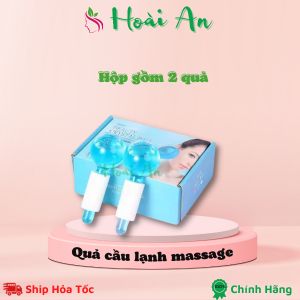 Hộp 2 quả cầu lạnh massage mặt | Quả cầu massage mặt