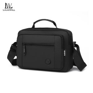 LouisWill Fashion Men’s Shoulder Bag Handbag Cross Body Bag Waterproof Film Bag Casual Messenger Bag Large Capacity Leisure Sport Street Bag Travel Bag Outdoor Riding Bag For Men