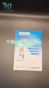 Máy Đo Đường Huyết Sinocare ( mg/dL )+ Hộp 25 - 50 Que + Kim/Cồn