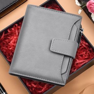 Ví Da Nam Dung Tích Lớn Khóa Kéo Đựng Thẻ Cào Cọ Chống Từ Khóa Kéo Đựng Giấy Tờ Nhỏ Gọn Cho Sinh Viên