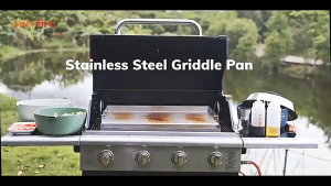 【Local Shipping】Stainless Steel Barbecue Plate 54 * 41 * 8- Equipped With 2 Barbecue Shovels