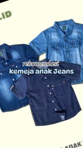 Kemeja Anak Jeans Denim 4-11 Tahun