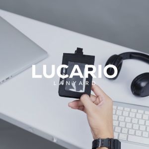 VONA x Comika (Kontras) Lucario Id Card Holder - Wallet Dompet Kartu dengan Lanyard Pria Wanita Tali Panjang Adjustable