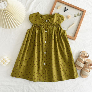 Bear Leader Girls Korean Fashion Dresses Female Baby Summer Clothes Fresh and Cute Flowers In The Paragraph Princess Dress