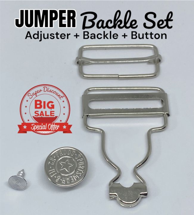 Jumper Backle Set Dungaree Clip Adjustable Bib Trousers Brace