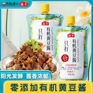 Organic Yellow Soybean Sauce 300g No Additives Soybean Paste Rice Dipping Sauce Noodles Stew Seasoning Sauce from Guangdong