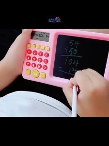 Máy tính cầm tay kèm bảng LCD ( Bản quốc tế có bảo hành ) giúp bé học toán dễ dàng hơn đồ chơi thông minh - Loki Kids