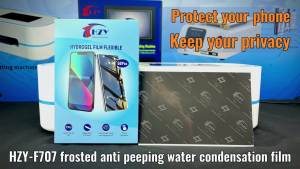 HZY F-707 Privacy Flexible Hydrogel Film For Mobile Phone Anti-Spy Screen Protective Film For HZY V9Pro Film Cutting Machine