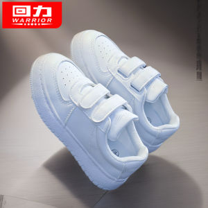 Warrior Kids Sneakers Boys Girls White Autumn Performance Sports Shoes Low Top Breathable Synthetic Leather Children Footwear