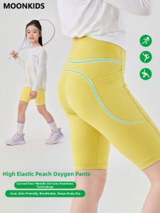 Moonkids | Sporty Sharkskin Shorts for Girls Fitness Cycling