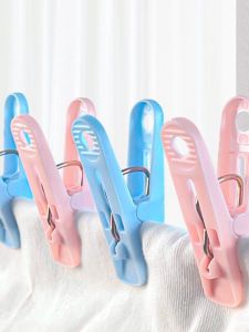 Kangyi 20-Pack Plastic Clothes Drying Clips Windproof No Trace Clothesline Clips Laundry Clips Easy to Use Home Organization