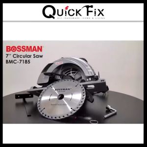 QuickFix [NEW 3 IN 1] 7" Circular Saw BMC-7185 Free Blade Wood Marble Metal Cutting Machine Mesin Potong Kayu BOSSMAN
