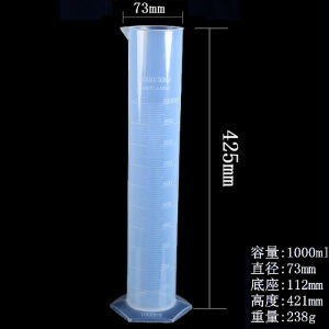 Thickened Plastic Large Capacity Chemical Laboratory Right Angle Graduated Cylinder Bucket 250ml 500ml 1000ml Kitchen Cooking Tools