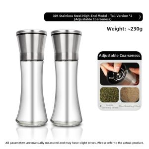 Jiaxun | 304 Stainless Steel Manual Kitchen Pepper Grinder Small Size