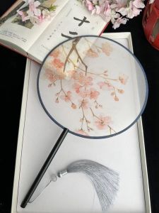 พัดกระดาษโปร่งแปดแฉกโบราณ ทรงกลม พัดเต้นรำ สำหรับผู้หญิง ฤดูร้อน งานปาร์ตี้ งานแต่งงาน งานวันเกิด งานวันหยุด งานปาร์ตี้