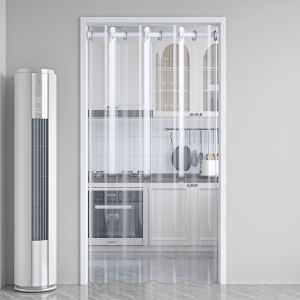 Full-Transparent Magnetic Door Curtain for Bedroom And Kitchen Oil Smoke Proof Air Conditioner Partition Summer Waterproof Windproof