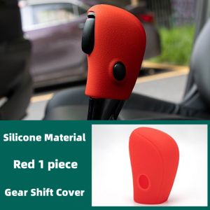 For Nissan Sylphy Sentra B17 2012-2019 1pc Car Gear Head Shift Knob Cover Gear Shift Collars Silicone Non-Slip Cover Accessories