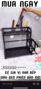 Kệ Đựng Gia Vị Nhà Bếp Chữ B Gọn Gàng Ngăn Bếp