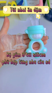 Túi nhai ăn dặm Misuta chống hốc cao cấp 3 giai đoạn cho bé