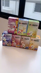 ของแท้ !!! Donutt Total Fibely กลิ่นมะม่วง 1 กล่อง 10 ซอง พร้อมส่ง !!!