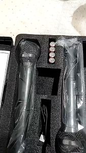 Advance MIC-202 Profesional 2 Mic Wireless Microphone Karoke Duet Suara Jernih