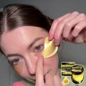 80g Retinol Eye Mask a Box Contains 60 Pieces Rich in Hydrolyzed Collagen Retinol Essence and Other Precious Ingredients Firming and Moisturizing Nourishing the Skin Providing Long-Lasting Hydration and a Smooth Texture to the Skin Around the Eyes