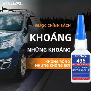 Keo Dán Siêu Dính 495 Dùng Cho Sửa Chữa Nội Thất Ô Tô Dán Kín Các Khe Hở Trên Bảng Điều Khiển Trung Tâm Cản Chắn Bùn Khung Cửa - Keo Lỏng