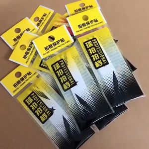 1 Pasang Stiker Raket Badminton PU Stiker Pelindung Frame Raket Anti Aus Frame Protector Raket
