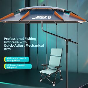 JIAZHIDIAO | UV Protection & Rainproof Fishing Umbrella with Cane