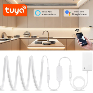 NEW Solid COB Neon Pure Silicone Gel Tube LED Strip Light With TUYA Smart Control WiFi Alexa Google Assistant APP Voice Control