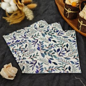 20pcs 33cm 2Layer Morandi Color Eucalyptus Napkins Party Atmosphere Oil Painting Napkins DIY Decoupage Paper