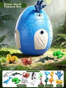 XIDIQI | Educational Simulation Dinosaur Egg Toy Box