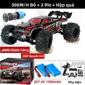 Xe Điều Khiển Từ Xa 4WD RC Off-Road Buggy Truck Động Cơ Không Chổi Than Tốc Độ Cao Đồ Chơi Đua Xe Drift Nhanh Dành Cho Trẻ Em Và Người Lớn 50/80KM/H