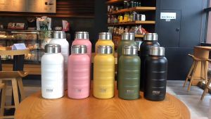 TYESO TS-8815/TS-8816 แก้วน้ำสุญญากาศ เก็บความเย็น และร้อน อเนกประสงค์ พร้อมหูหิ้ว 750 mL 1000 mL