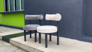 Tova Boucle Accent Chair / Fat Dining Chair - FRM0295