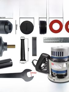 ฐานรองรับลูกปืนโรเตอร์กัดไม้ไฟฟ้า Dongcheng M1R-FF03-12 สำหรับเครื่องแกะสลัก ฐานรองรับลูกปืนแกนหมุน อุปกรณ์เสริม