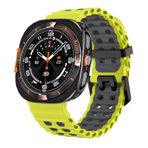 Metal Case+Silicone Strap for Samsung Watch Ultra 2025/2024 47mm Sports Band Hard Alloy Bumper Cover for Galaxy Watch Ultra 47mm