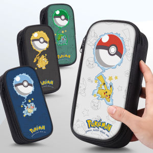 Large Capacity Pokemon Pencil Case: Elementary And Middle School Students Stationery Bag Boys Special Use Cultural Goods