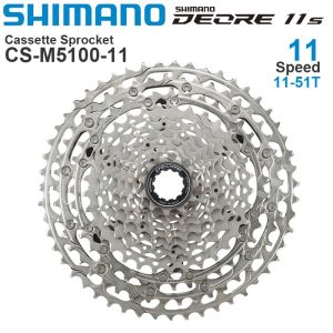 Shimano Deore CS M5100 11 Speed Cassette Sprocke Freewheel for Mountain Bike MTB CS-M5100 11-51T 11S 42T Original Bicycle 11V