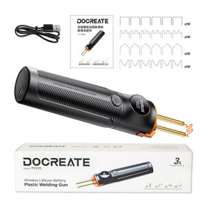 5000mAh Cordless Plastic Welder Type-C Rechargeable Plastic Welding Machine 200PCS Needles Heat Stapler Bumper Repair Kits
