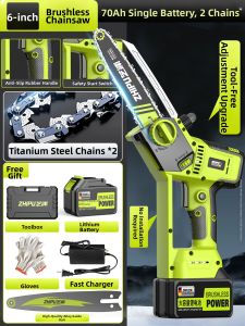 Zhipu | Cordless High-Capacity Handheld Electric Chainsaw
