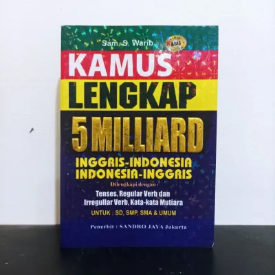 Kamus Lengkap 5 Milliard Inggris Indonesia Indonesia Inggris Ukuran Kecil