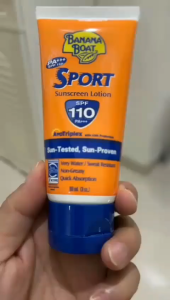 Banana Boat 90ml SPF110 PA+++ Sports Sunscreen Lotion Ultra Protection Non Greasy Sweat Proof Water Resistant 80Min Face & Body Sunblock UV Defense