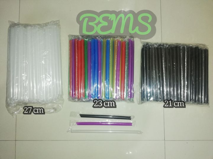 Sago Wrapped Boba Fat Sago large Straw Individually wrapped for milktea shake frappe ...