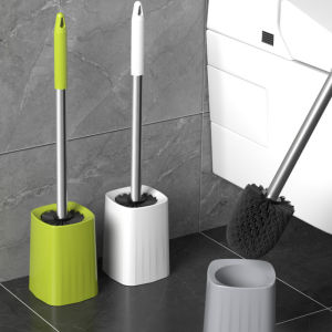 JIUQI | Long Handle Toilet Brush with Base for Comprehensive Cleaning