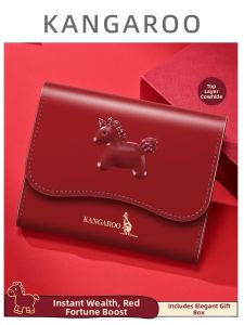 Kangaroo | Women Genuine Leather Wallet Red