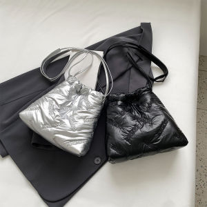 【Fashion Park】{2024-New}🌺Women Puffy Shoulder Bag Casual Padding Crossbody Bag Fashion Large Capacity Lightweight Girl Dating Bag