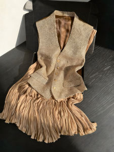 DANTING | Attractive Little Lady Fashion Vest Skirt Set